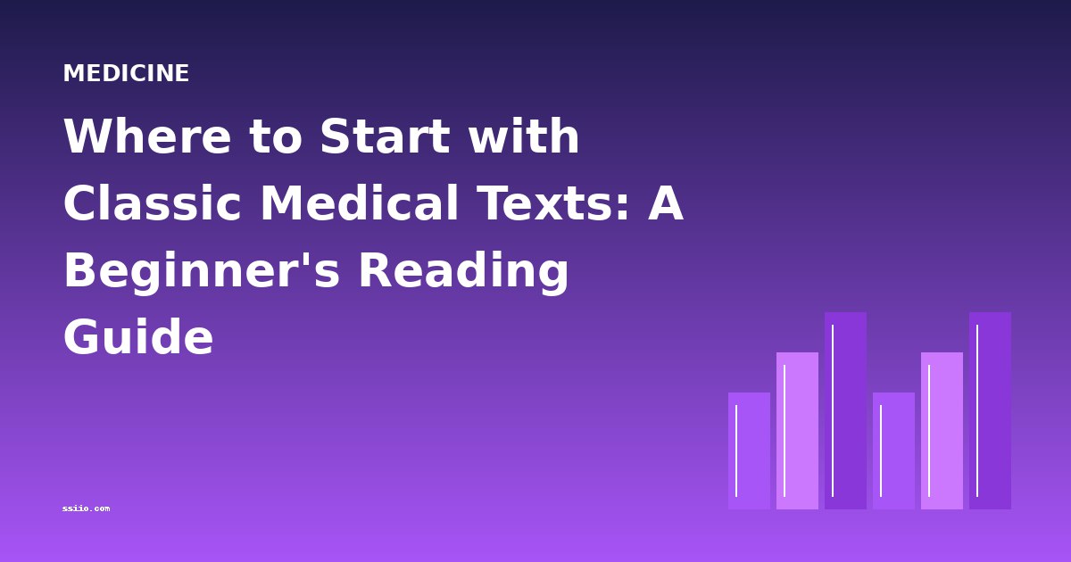 Where to Start with Classic Medical Texts: A Beginner's Reading Guide
