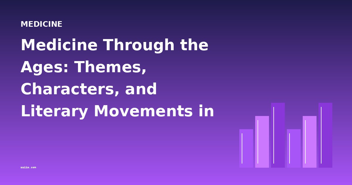 Medicine Through the Ages: Themes, Characters, and Literary Movements in Historical Medical Texts