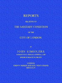 Cover of Reports Relating to the Sanitary Condition of the City of London — Themes and Context
