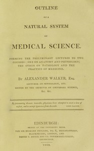 Cover of Outline of a natural system of m...