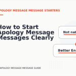 How to Start Apology Message Messages Clearly