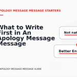 What to Write First in An Apology Message Message