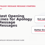 Best Opening Lines for Apology Message Messages