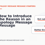 How to Introduce the Reason in an Apology Message Message