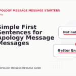 Simple First Sentences for Apology Message Messages