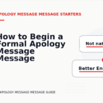 How to Begin a Formal Apology Message Message