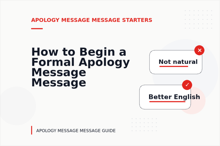 How to Begin a Formal Apology Message Message How to Begin a Formal Apology Message Message