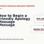 How to Begin a Friendly Apology Message Message