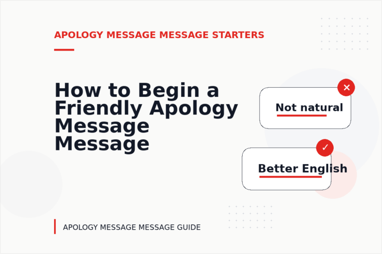 How to Begin a Friendly Apology Message Message How to Begin a Friendly Apology Message Message