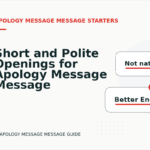 Short and Polite Openings for Apology Message Message English