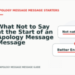 What Not to Say at the Start of an Apology Message Message
