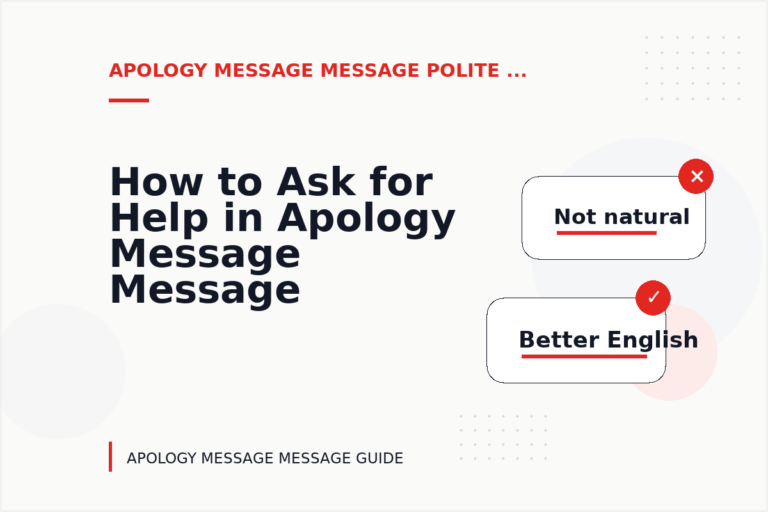 How to Ask for Help in Apology Message Message English How to Ask for Help in Apology Message Message English