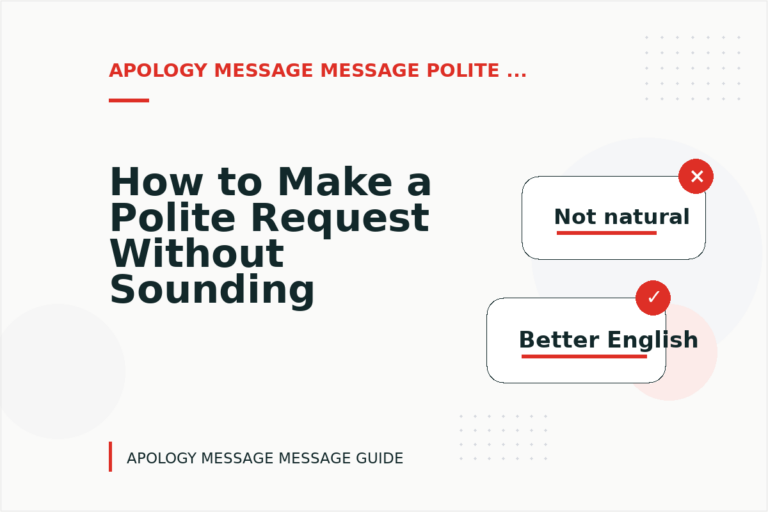How to Make a Polite Request Without Sounding Demanding in Apology Message Message English How to Make a Polite Request Without Sounding Demanding in Apology Message Message English