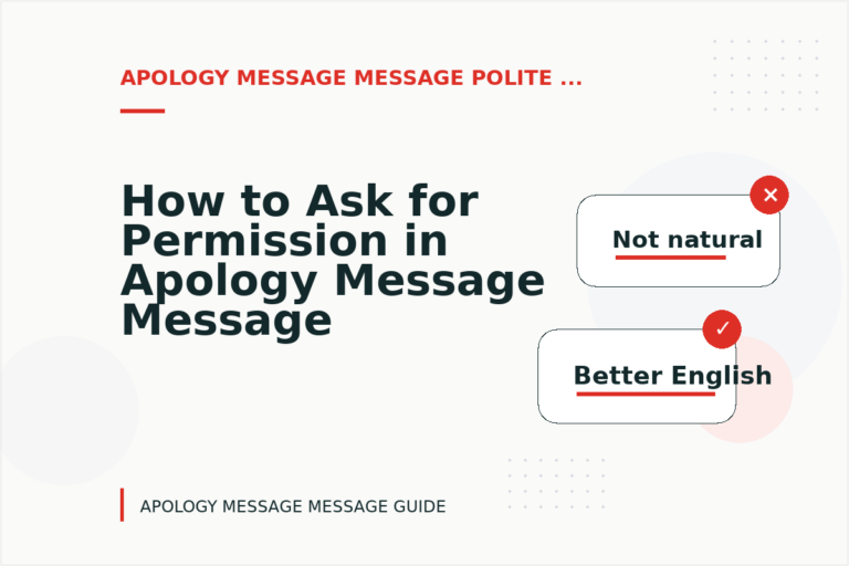 How to Ask for Permission in Apology Message Message English How to Ask for Permission in Apology Message Message English
