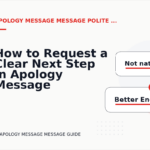 How to Request a Clear Next Step in Apology Message Message English