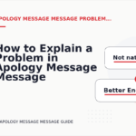 How to Explain a Problem in Apology Message Message English