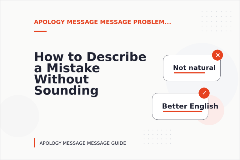 How to Describe a Mistake Without Sounding Rude in Apology Message Message English How to Describe a Mistake Without Sounding Rude in Apology Message Message English