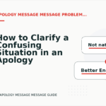 How to Clarify a Confusing Situation in an Apology Message Message