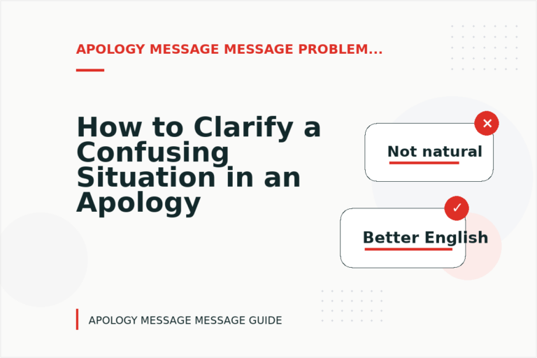 How to Clarify a Confusing Situation in an Apology Message Message How to Clarify a Confusing Situation in an Apology Message Message