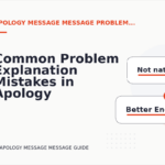 Common Problem Explanation Mistakes in Apology Message Message English