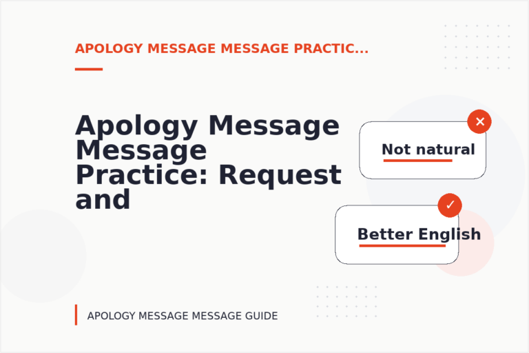 Apology Message Message Practice: Request and Reply Examples Apology Message Message Practice: Request and Reply Examples
