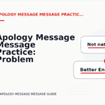 Apology Message Message Practice: Problem and Solution Replies