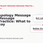 Apology Message Message Practice: What to Say Instead