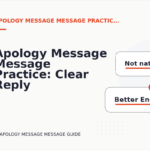 Apology Message Message Practice: Clear Reply Patterns