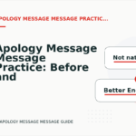 Apology Message Message Practice: Before and After Corrections