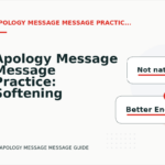 Apology Message Message Practice: Softening Direct Sentences